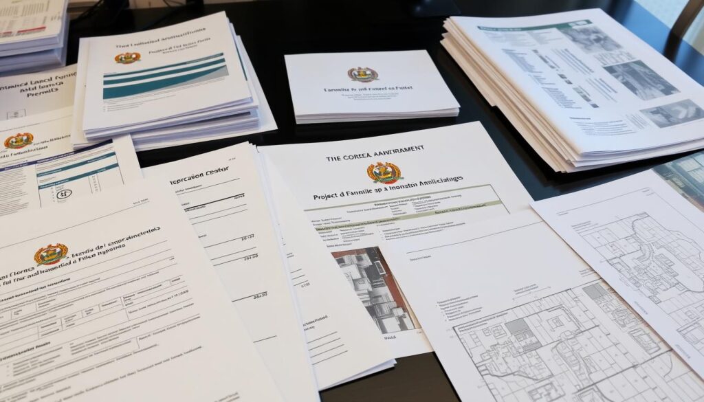 Financial documents and project funding application materials for Costa Rica