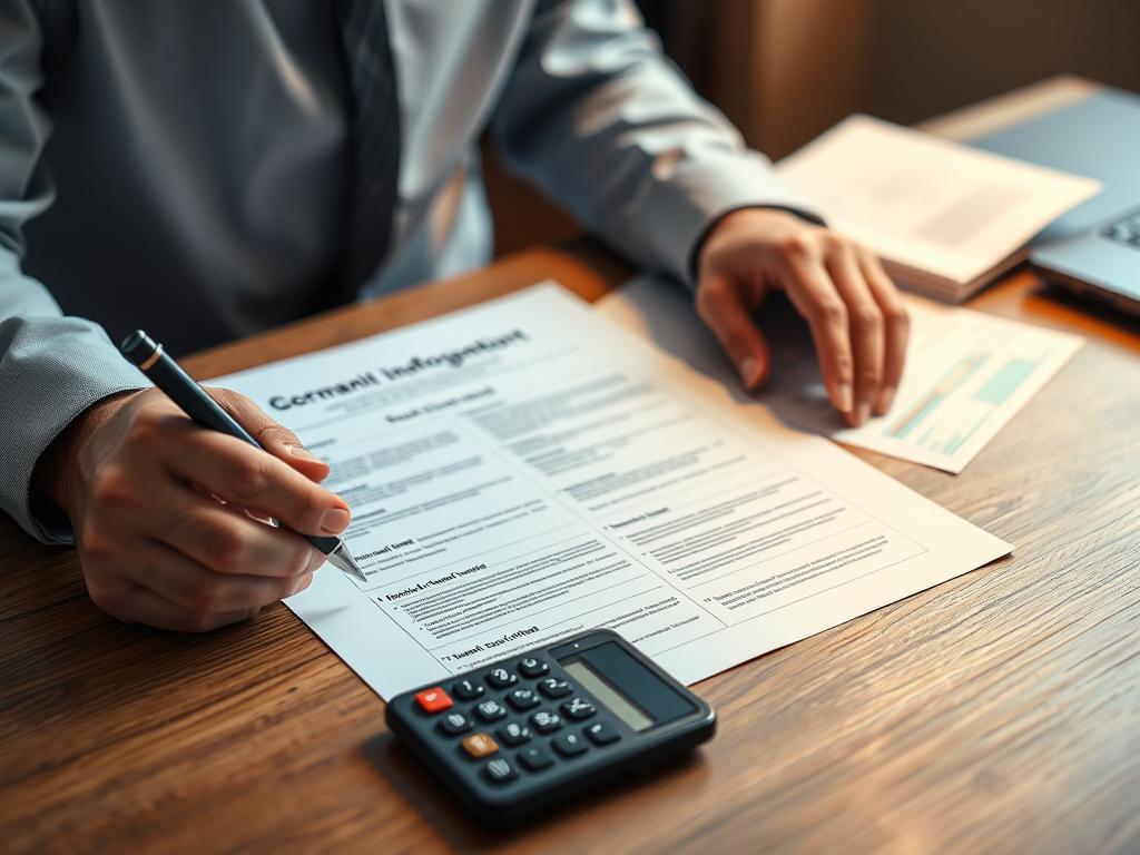 Person reviewing home equity loan documents in Costa Rica Person reviewing home equity loan documents in Costa Rica