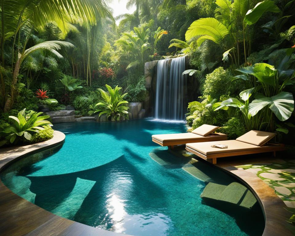 Tropical pool designs
