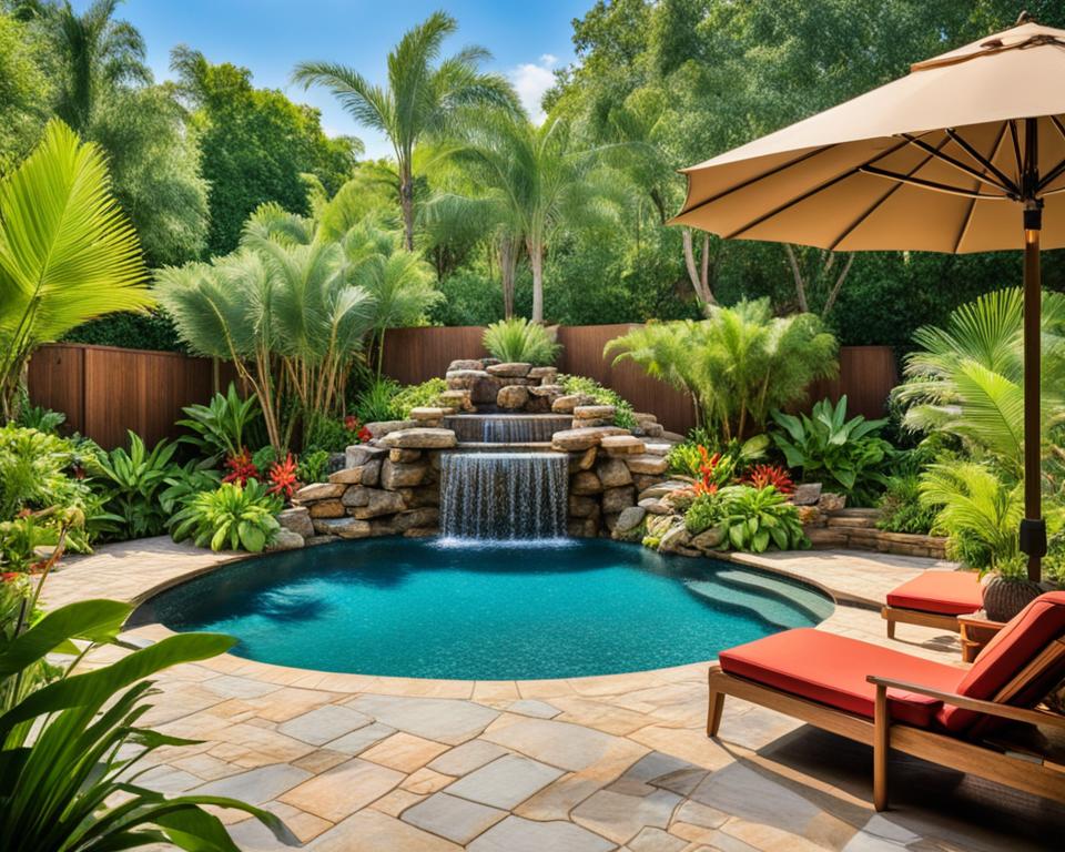 tropical backyard renovations