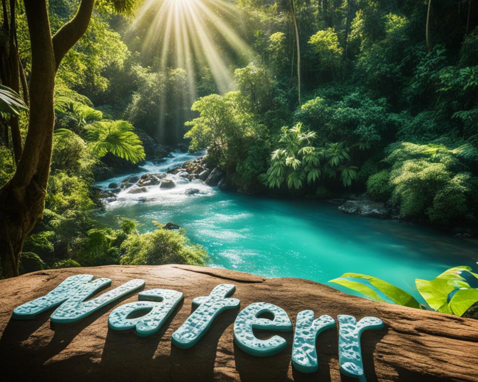 water letter in costa rica